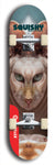 Skateboard deck: Limited edition, North American maple skateboard deck designed by underground artist BellyRash - available widths 7.5 to 8.5 inches in both mellow concave and steep concave shapes. Artwork: SQUISHY logo brand popsicle-shaped deck