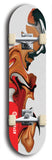 Skateboard deck: Limited edition, North American maple skateboard deck designed by underground artist BellyRash - available widths 7.5 to 8.5 inches in both mellow concave and steep concave shapes. Artwork: ABEX LIQUID brand popsicle-shaped with a multi-colored swirling patterned background