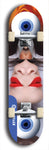 Skateboard deck: Limited edition, North American maple skateboard deck designed by underground artist BellyRash - available widths 7.5 to 8.5 inches in both mellow concave and steep concave shapes. Artwork: EYEBALL JOE logo brand popsicle-shaped deck 