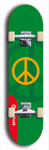 Skateboard deck: Limited edition, North American maple skateboard deck designed by underground artist BellyRash - available widths 7.5 to 8.5 inches in both mellow concave and steep concave shapes. Artwork: TYPE 1 logo brand popsicle-shaped deck