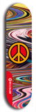 Skateboard deck: Limited edition, North American maple skateboard deck designed by underground artist BellyRash - available widths 7.5 to 8.5 inches in both mellow concave and steep concave shapes. Artwork: TYPE 1 logo brand popsicle-shaped deck