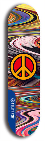 Skateboard deck: Limited edition, North American maple skateboard deck designed by underground artist BellyRash - available widths 7.5 to 8.5 inches in both mellow concave and steep concave shapes. Artwork: TYPE 1 logo brand popsicle-shaped deck