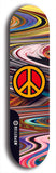 Skateboard deck: Limited edition, North American maple skateboard deck designed by underground artist BellyRash - available widths 7.5 to 8.5 inches in both mellow concave and steep concave shapes. Artwork: TYPE 1 logo brand popsicle-shaped deck