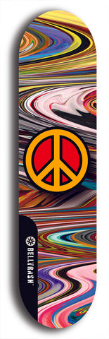 Skateboard deck: Limited edition, North American maple skateboard deck designed by underground artist BellyRash - available widths 7.5 to 8.5 inches in both mellow concave and steep concave shapes. Artwork: TYPE 1 logo brand popsicle-shaped deck