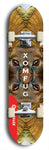 Skateboard deck: Limited edition, North American maple skateboard deck designed by underground artist BellyRash - available widths 7.5 to 8.5 inches in both mellow concave and steep concave shapes. Artwork: XOMFUG logo brand popsicle-shaped deck