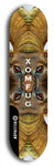 Skateboard deck: Limited edition, North American maple skateboard deck designed by underground artist BellyRash - available widths 7.5 to 8.5 inches in both mellow concave and steep concave shapes. Artwork: XOMFUG logo brand popsicle-shaped deck