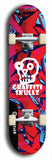 Skateboard deck: Limited edition, North American maple skateboard deck designed by underground artist BellyRash - available widths 7.5 to 8.5 inches in both mellow concave and steep concave shapes. Artwork: GRAFFITI SKULLZ logo brand popsicle-shaped deck with graffiti or street art background