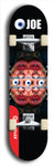 Skateboard deck: Limited edition, North American maple skateboard deck designed by underground artist BellyRash - available widths 7.5 to 8.5 inches in both mellow concave and steep concave shapes. Artwork: EYEBALL JOE logo brand popsicle-shaped deck 