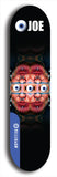 Skateboard deck: Limited edition, North American maple skateboard deck designed by underground artist BellyRash - available widths 7.5 to 8.5 inches in both mellow concave and steep concave shapes. Artwork: EYEBALL JOE logo brand popsicle-shaped deck 