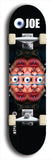 Skateboard deck: Limited edition, North American maple skateboard deck designed by underground artist BellyRash - available widths 7.5 to 8.5 inches in both mellow concave and steep concave shapes. Artwork: EYEBALL JOE logo brand popsicle-shaped deck 