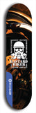 Skateboard deck: Limited edition, North American maple skateboard deck designed by underground artist BellyRash - available widths 7.5 to 8.5 inches in both mellow concave and steep concave shapes. Artwork: BASTARD BIKER logo brand popsicle-shaped deck with mechanical design in background