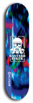 Skateboard deck: Limited edition, North American maple skateboard deck designed by underground artist BellyRash - available widths 7.5 to 8.5 inches in both mellow concave and steep concave shapes. Artwork: BASTARD BIKER logo brand popsicle-shaped deck with mechanical design in background