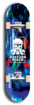 Skateboard deck: Limited edition, North American maple skateboard deck designed by underground artist BellyRash - available widths 7.5 to 8.5 inches in both mellow concave and steep concave shapes. Artwork: BASTARD BIKER logo brand popsicle-shaped deck with mechanical design in background