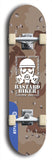 Skateboard deck: Limited edition, North American maple skateboard deck designed by underground artist BellyRash - available widths 7.5 to 8.5 inches in both mellow concave and steep concave shapes. Artwork: BASTARD BIKER logo brand popsicle-shaped deck with mechanical design in background