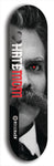 Skateboard deck: Limited edition, North American maple skateboard deck designed by underground artist BellyRash - available widths 7.5 to 8.5 inches in both mellow concave and steep concave shapes. Artwork: HATEMOM logo brand popsicle-shaped deck with varied backgrounds