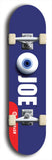 Skateboard deck: Limited edition, North American maple skateboard deck designed by underground artist BellyRash - available widths 7.5 to 8.5 inches in both mellow concave and steep concave shapes. Artwork: EYEBALL JOE logo brand popsicle-shaped deck 