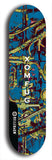 Skateboard deck: Limited edition, North American maple skateboard deck designed by underground artist BellyRash - available widths 7.5 to 8.5 inches in both mellow concave and steep concave shapes. Artwork: XOMFUG logo brand popsicle-shaped deck
