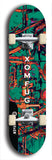 Skateboard deck: Limited edition, North American maple skateboard deck designed by underground artist BellyRash - available widths 7.5 to 8.5 inches in both mellow concave and steep concave shapes. Artwork: XOMFUG logo brand popsicle-shaped deck