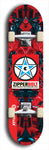 Skateboard deck: Limited edition, North American maple skateboard deck designed by underground artist BellyRash - available widths 7.5 to 8.5 inches in both mellow concave and steep concave shapes. Artwork: ZIPPERBOLT logo brand popsicle-shaped deck