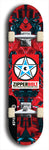 Skateboard deck: Limited edition, North American maple skateboard deck designed by underground artist BellyRash - available widths 7.5 to 8.5 inches in both mellow concave and steep concave shapes. Artwork: ZIPPERBOLT logo brand popsicle-shaped deck