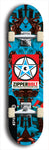 Skateboard deck: Limited edition, North American maple skateboard deck designed by underground artist BellyRash - available widths 7.5 to 8.5 inches in both mellow concave and steep concave shapes. Artwork: ZIPPERBOLT logo brand popsicle-shaped deck