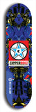 Skateboard deck: Limited edition, North American maple skateboard deck designed by underground artist BellyRash - available widths 7.5 to 8.5 inches in both mellow concave and steep concave shapes. Artwork: ZIPPERBOLT logo brand popsicle-shaped deck