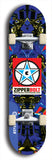 Skateboard deck: Limited edition, North American maple skateboard deck designed by underground artist BellyRash - available widths 7.5 to 8.5 inches in both mellow concave and steep concave shapes. Artwork: ZIPPERBOLT logo brand popsicle-shaped deck