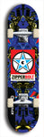 Skateboard deck: Limited edition, North American maple skateboard deck designed by underground artist BellyRash - available widths 7.5 to 8.5 inches in both mellow concave and steep concave shapes. Artwork: ZIPPERBOLT logo brand popsicle-shaped deck