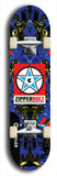 Skateboard deck: Limited edition, North American maple skateboard deck designed by underground artist BellyRash - available widths 7.5 to 8.5 inches in both mellow concave and steep concave shapes. Artwork: ZIPPERBOLT logo brand popsicle-shaped deck