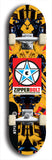 Skateboard deck: Limited edition, North American maple skateboard deck designed by underground artist BellyRash - available widths 7.5 to 8.5 inches in both mellow concave and steep concave shapes. Artwork: ZIPPERBOLT logo brand popsicle-shaped deck