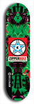 Skateboard deck: Limited edition, North American maple skateboard deck designed by underground artist BellyRash - available widths 7.5 to 8.5 inches in both mellow concave and steep concave shapes. Artwork: ZIPPERBOLT logo brand popsicle-shaped deck