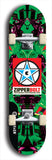 Skateboard deck: Limited edition, North American maple skateboard deck designed by underground artist BellyRash - available widths 7.5 to 8.5 inches in both mellow concave and steep concave shapes. Artwork: ZIPPERBOLT logo brand popsicle-shaped deck