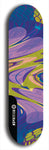 Skateboard deck: Limited edition, North American maple skateboard deck designed by underground artist BellyRash - available widths 7.5 to 8.5 inches in both mellow concave and steep concave shapes. Artwork: ABEX LIQUID brand popsicle-shaped with a multi-colored swirling patterned background