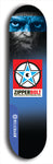 Skateboard deck: Limited edition, North American maple skateboard deck designed by underground artist BellyRash - available widths 7.5 to 8.5 inches in both mellow concave and steep concave shapes. Artwork: ZIPPERBOLT logo brand popsicle-shaped deck