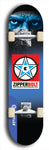 Skateboard deck: Limited edition, North American maple skateboard deck designed by underground artist BellyRash - available widths 7.5 to 8.5 inches in both mellow concave and steep concave shapes. Artwork: ZIPPERBOLT logo brand popsicle-shaped deck