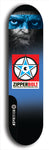 Skateboard deck: Limited edition, North American maple skateboard deck designed by underground artist BellyRash - available widths 7.5 to 8.5 inches in both mellow concave and steep concave shapes. Artwork: ZIPPERBOLT logo brand popsicle-shaped deck