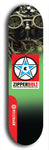 Skateboard deck: Limited edition, North American maple skateboard deck designed by underground artist BellyRash - available widths 7.5 to 8.5 inches in both mellow concave and steep concave shapes. Artwork: ZIPPERBOLT logo brand popsicle-shaped deck