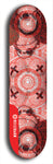 Skateboard deck: Limited edition, North American maple skateboard deck designed by underground artist BellyRash - available widths 7.5 to 8.5 inches in both mellow concave and steep concave shapes. Artwork: XOMFUG logo brand popsicle-shaped deck