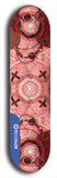 Skateboard deck: Limited edition, North American maple skateboard deck designed by underground artist BellyRash - available widths 7.5 to 8.5 inches in both mellow concave and steep concave shapes. Artwork: XOMFUG logo brand popsicle-shaped deck