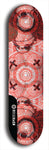 Skateboard deck: Limited edition, North American maple skateboard deck designed by underground artist BellyRash - available widths 7.5 to 8.5 inches in both mellow concave and steep concave shapes. Artwork: XOMFUG logo brand popsicle-shaped deck