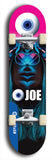 Skateboard deck: Limited edition, North American maple skateboard deck designed by underground artist BellyRash - available widths 7.5 to 8.5 inches in both mellow concave and steep concave shapes. Artwork: EYEBALL JOE logo brand popsicle-shaped deck 