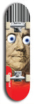 Skateboard deck: Limited edition, North American maple skateboard deck designed by underground artist BellyRash - available widths 7.5 to 8.5 inches in both mellow concave and steep concave shapes. Artwork: EYEBALL JOE logo brand popsicle-shaped deck 