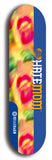 Skateboard deck: Limited edition, North American maple skateboard deck designed by underground artist BellyRash - available widths 7.5 to 8.5 inches in both mellow concave and steep concave shapes. Artwork: HATEMOM logo brand popsicle-shaped deck