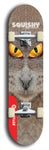 Skateboard deck: Limited edition, North American maple skateboard deck designed by underground artist BellyRash - available widths 7.5 to 8.5 inches in both mellow concave and steep concave shapes. Artwork: SQUISHY logo brand popsicle-shaped deck