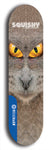 Skateboard deck: Limited edition, North American maple skateboard deck designed by underground artist BellyRash - available widths 7.5 to 8.5 inches in both mellow concave and steep concave shapes. Artwork: SQUISHY logo brand popsicle-shaped deck