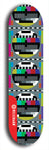 Skateboard deck: Limited edition, North American maple skateboard deck designed by underground artist BellyRash - available widths 7.5 to 8.5 inches in both mellow concave and steep concave shapes. Artwork: TYPE 1 logo brand popsicle-shaped deck