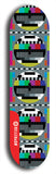 Skateboard deck: Limited edition, North American maple skateboard deck designed by underground artist BellyRash - available widths 7.5 to 8.5 inches in both mellow concave and steep concave shapes. Artwork: TYPE 1 logo brand popsicle-shaped deck