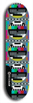 Skateboard deck: Limited edition, North American maple skateboard deck designed by underground artist BellyRash - available widths 7.5 to 8.5 inches in both mellow concave and steep concave shapes. Artwork: TYPE 1 logo brand popsicle-shaped deck