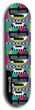 Skateboard deck: Limited edition, North American maple skateboard deck designed by underground artist BellyRash - available widths 7.5 to 8.5 inches in both mellow concave and steep concave shapes. Artwork: TYPE 1 logo brand popsicle-shaped deck