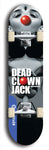 Skateboard deck: Limited edition, North American maple skateboard deck designed by underground artist BellyRash - available widths 7.5 to 8.5 inches in both mellow concave and steep concave shapes. Artwork: DEAD CLOWN JACK logo brand popsicle-shaped deck 